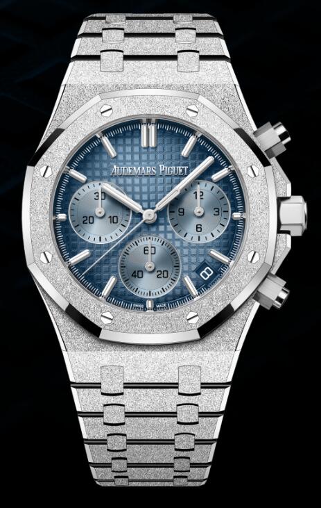 Audemars Piguet Replica Watch Royal Oak Chronograph 41 Frosted White Gold 26240BC.GG.1324BC.02